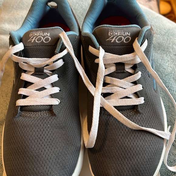 Skechers GO Run 400 Sneakers Grey/Blue Size 9 - Picture 9 of 14